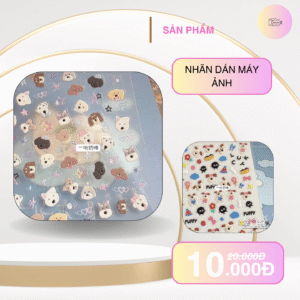 Nhãn dán hoạt hình dễ thương Mini trang trí máy ảnh