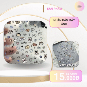Nhãn dán động vật dễ thương Mini chống nước DIY trang trí máy ảnh