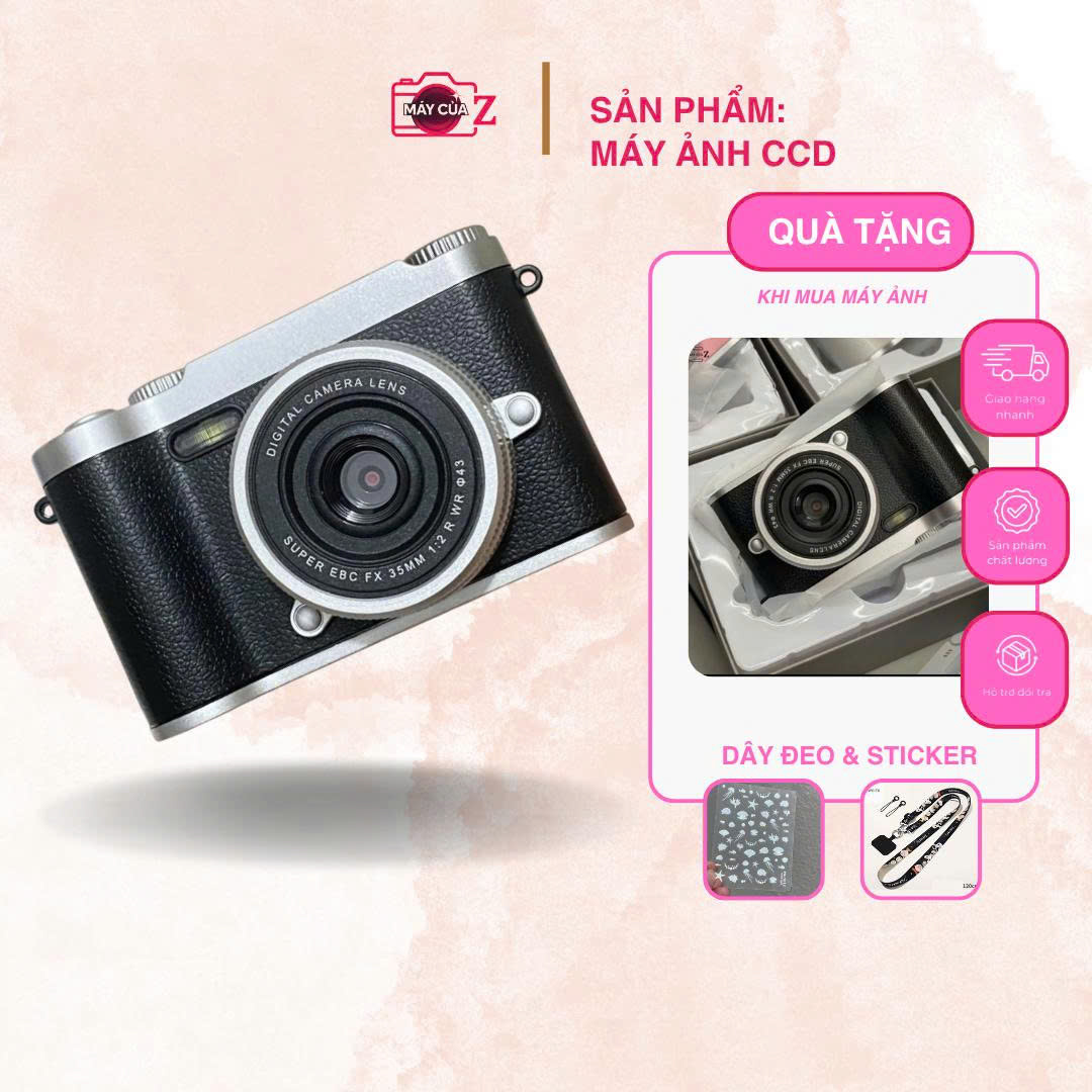 máy ảnh mini 300k màu đen